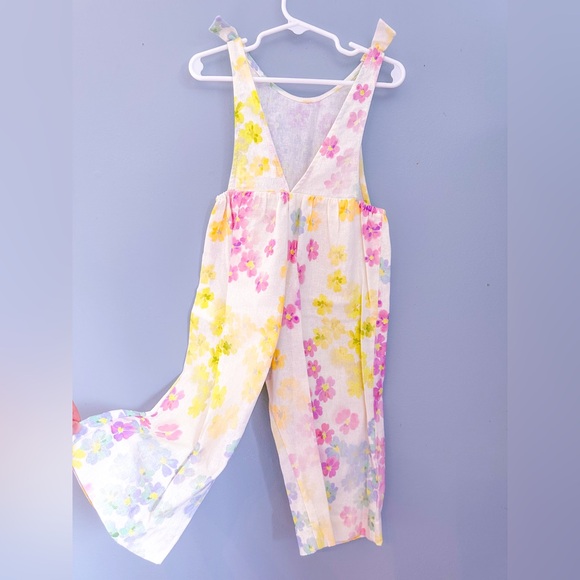 NWT! Zara BabyGirl Linen blend floral romper - 1.5 years (18/24 months) - Picture 4 of 4